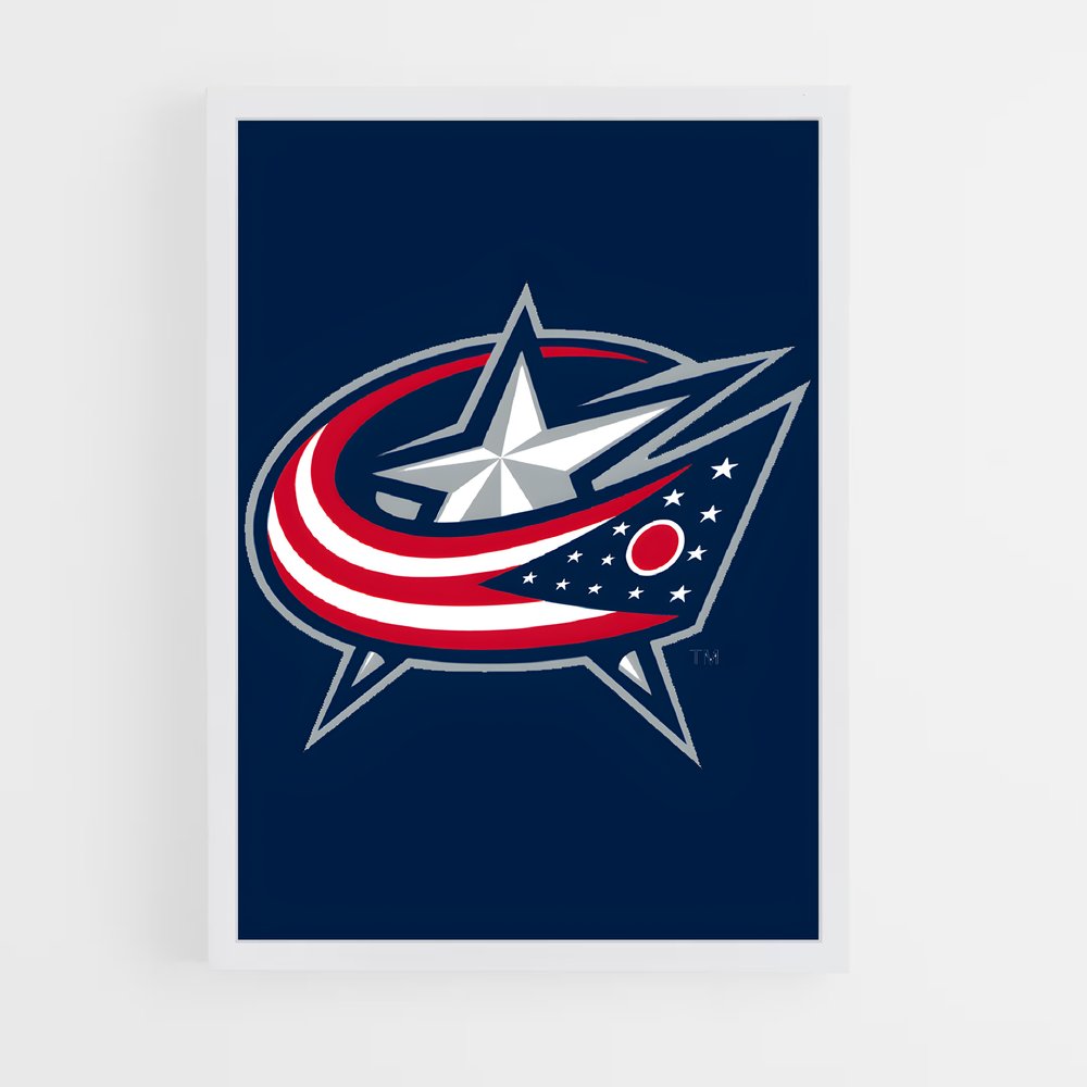 Poster Blue Jackets Spirit – affiche Hockey sur glace (vue 3)